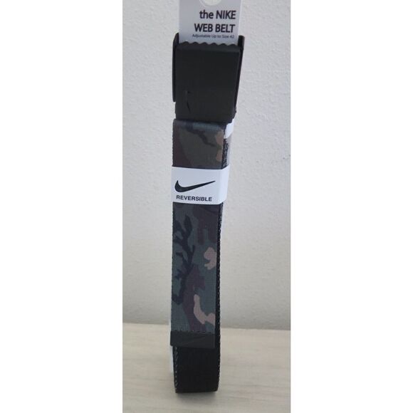 Nike 11295936 72240 Men's O/S Olive Camo Iconic Reversible Camo Web Belt - Picture 3 of 11